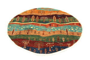 Ziegler Carpet runt  - 172 x 170 cm - flerfärgad