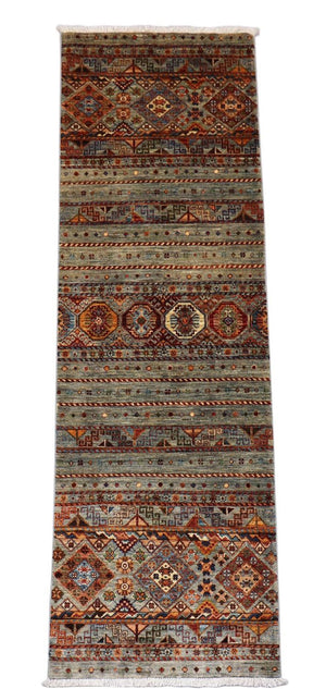 Runner Ziegler Carpet - 256 x 85 cm - olivgrön