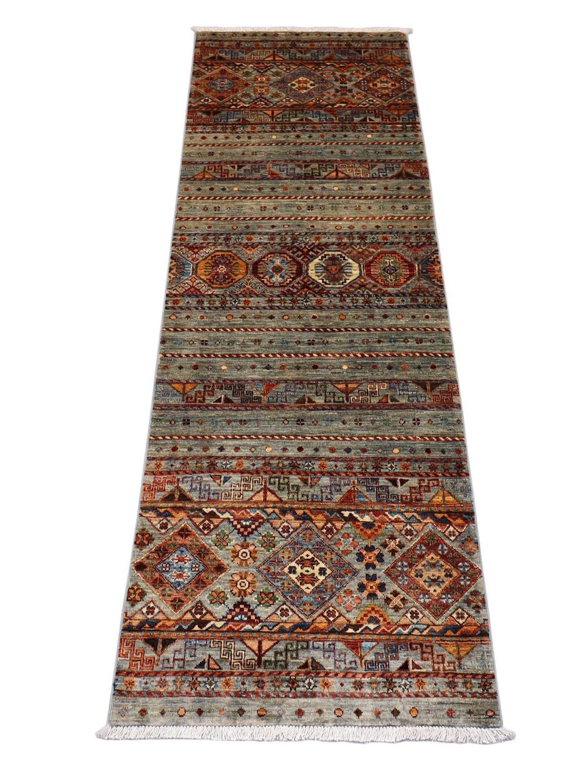 Runner Ziegler Carpet - 256 x 85 cm - olivgrön