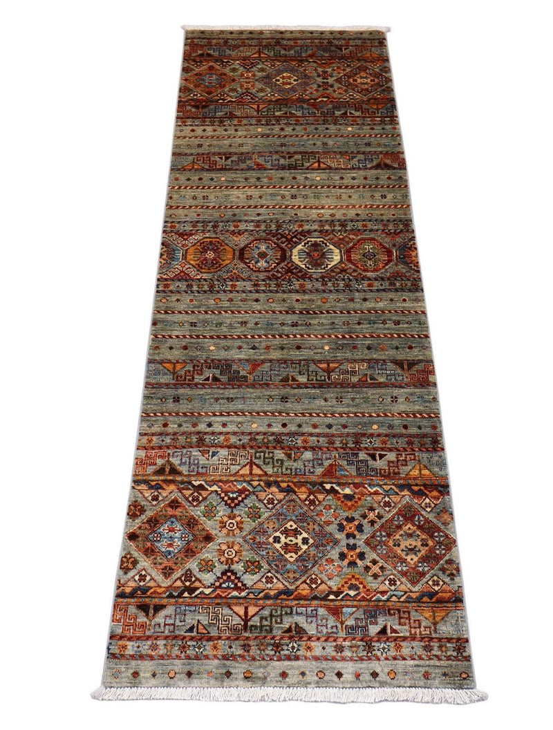 Runner Ziegler Carpet - 256 x 85 cm - olivgrön