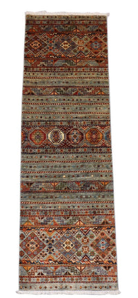 Runner Ziegler Carpet - 258 x 85 cm - olivgrön