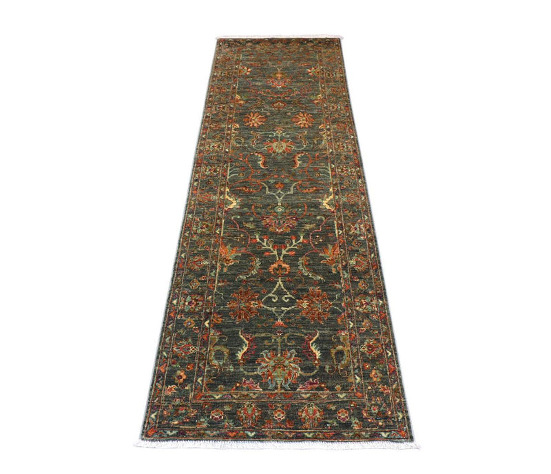 Runner Ziegler Carpet - 262 x 81 cm - olivgrön