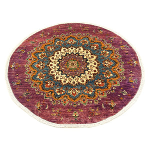 Ziegler Carpet runt  - 171 x 169 cm - flerfärgad
