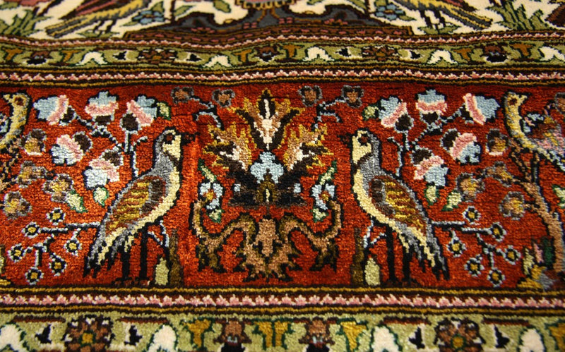 Sidenmatta - Hereke Silk - Premium - 128 x 80 cm - beige