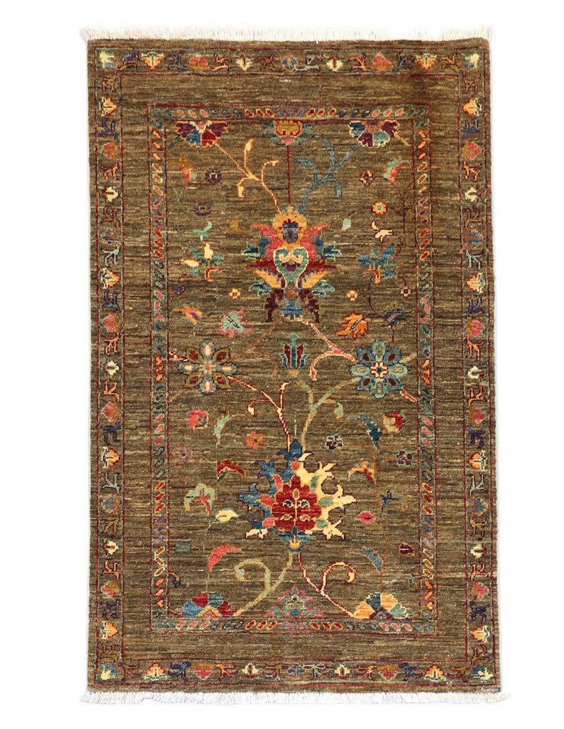 Ziegler Carpet - 124 x 83 cm - olivgrön