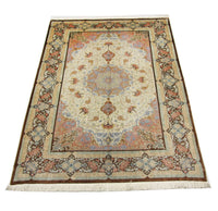 Silk Carpet - Ghom Silk - Premium - 240 x 155 cm - beige
