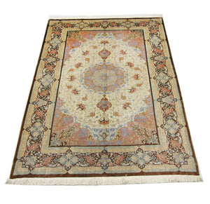 Silk Carpet - Ghom Silk - Premium - 240 x 155 cm - beige