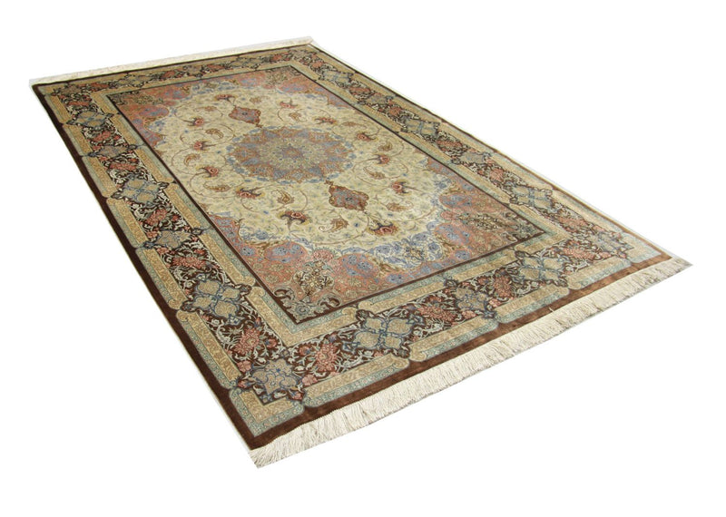 Silk Carpet - Ghom Silk - Premium - 240 x 155 cm - beige