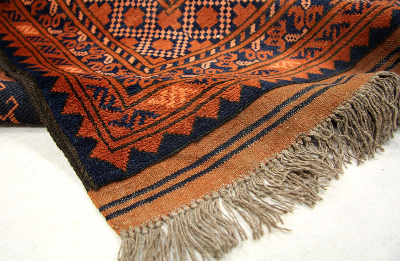 Afghansk matta - 290 x 208 cm - orange