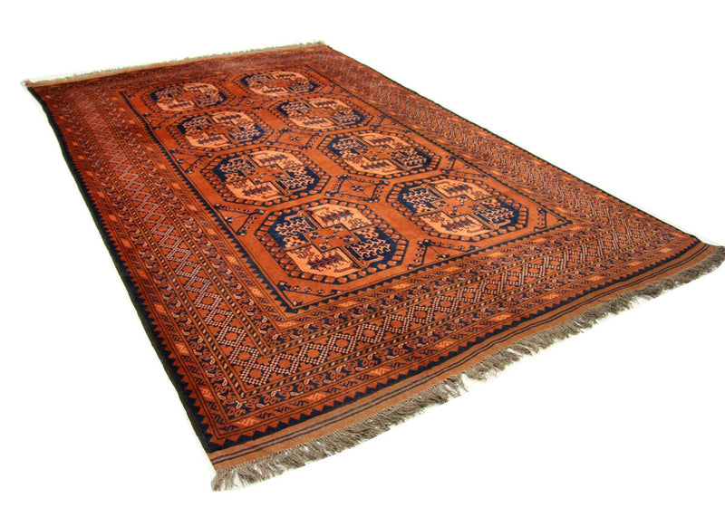 Afghansk matta - 290 x 208 cm - orange