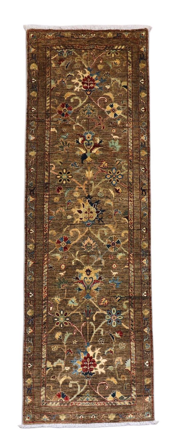 Runner Ziegler Carpet - 242 x 79 cm - olivgrön