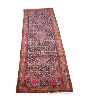 Runner Persisk matta - Nomadic - 336 x 110 cm - blå