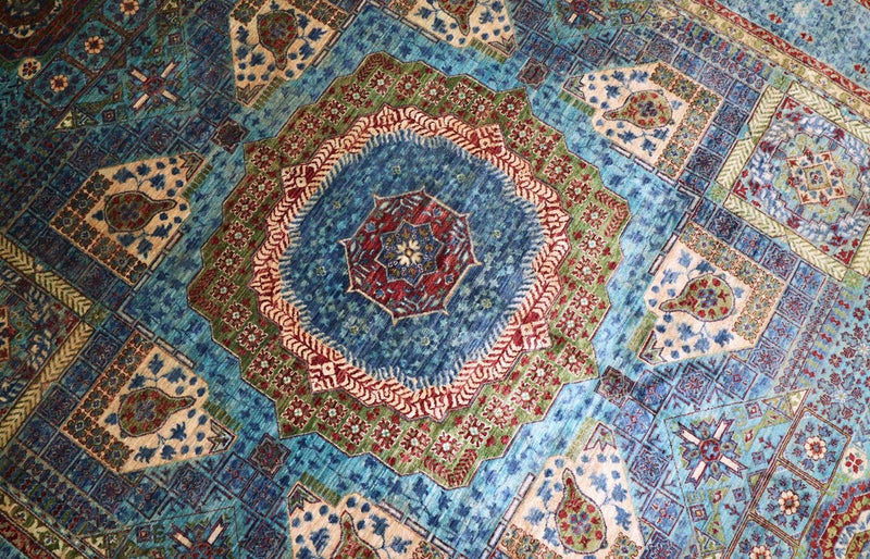 Ziegler Carpet - 368 x 271 cm - turkos
