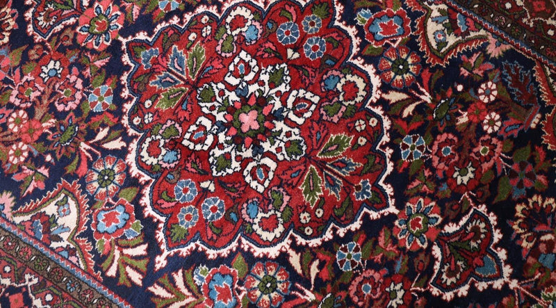 Persisk matta - Nomadic - 205 x 142 cm - mörkblå