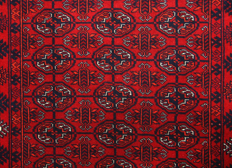 Runner Afghansk matta - Bukhara - 290 x 81 cm - röd