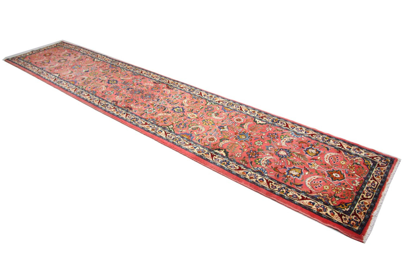 Sarouk Mattan 406x80cm - Persisk matta