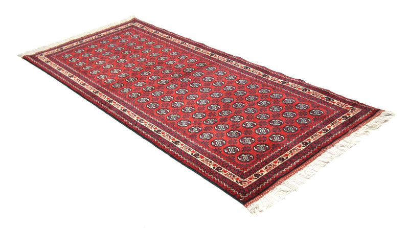 Runner Afghansk matta - Bukhara - 258 x 87 cm - röd