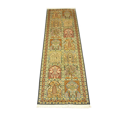 Runner Sidenmatta - Kashmir Silk - 298 x 82 cm - flerfärgad
