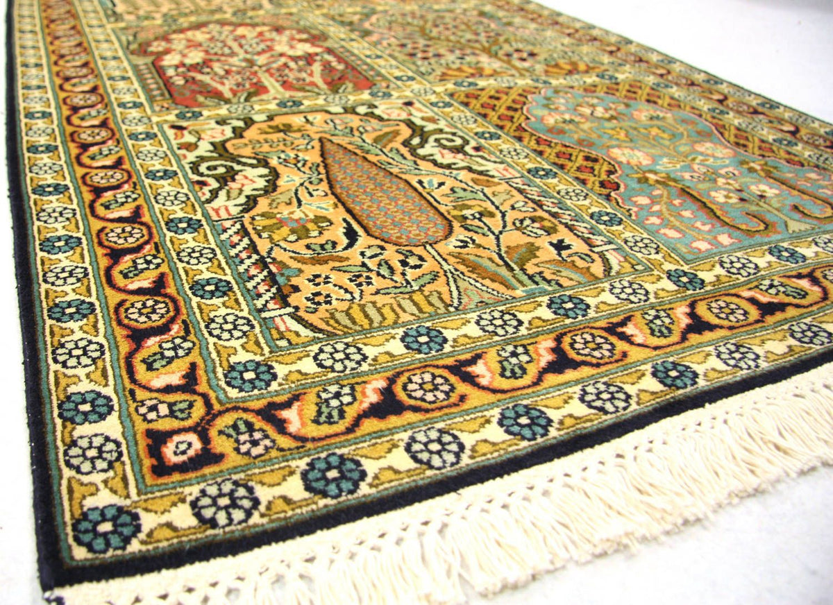 Runner Sidenmatta - Kashmir Silk - 298 x 82 cm - flerfärgad