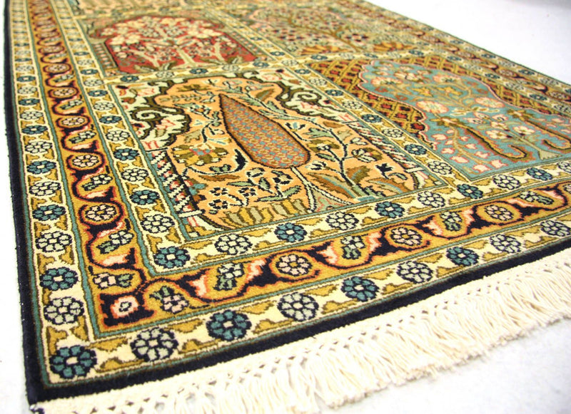 Runner Sidenmatta - Kashmir Silk - 298 x 82 cm - flerfärgad