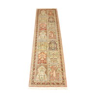 Runner Sidenmatta - Kashmir Silk - 307 x 78 cm - flerfärgad