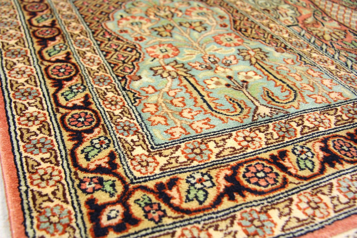 Runner Sidenmatta - Kashmir Silk - 307 x 78 cm - flerfärgad