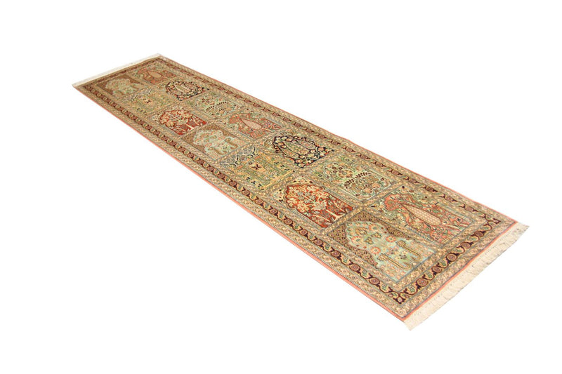 Runner Sidenmatta - Kashmir Silk - 307 x 78 cm - flerfärgad