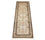 Runner Sidenmatta - Kashmir Silk - 250 x 80 cm - beige