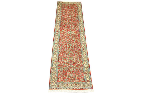 Runner Sidenmatta - Kashmir Silk - 292 x 78 cm - orange