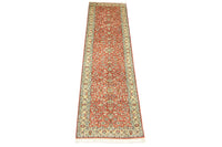 Runner Sidenmatta - Kashmir Silk - 292 x 78 cm - orange