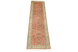 Runner Sidenmatta - Kashmir Silk - 292 x 78 cm - orange