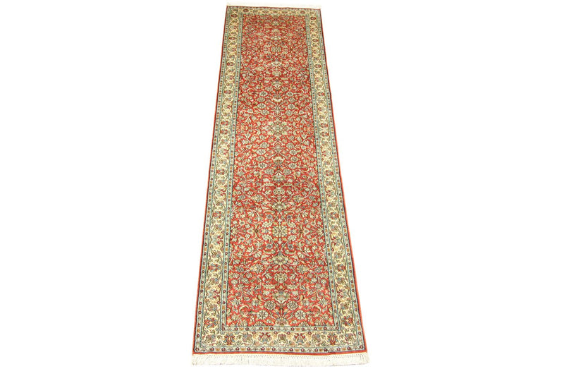 Runner Sidenmatta - Kashmir Silk - 292 x 78 cm - orange