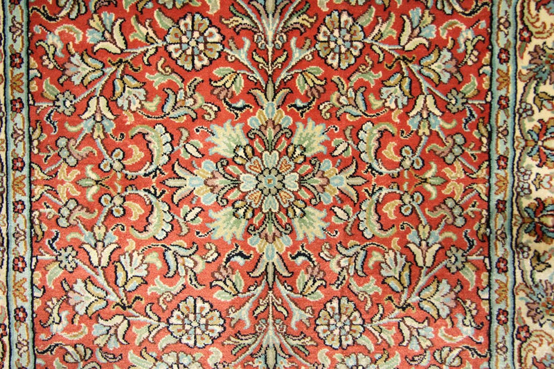 Runner Sidenmatta - Kashmir Silk - 292 x 78 cm - orange