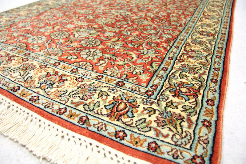 Runner Sidenmatta - Kashmir Silk - 292 x 78 cm - orange