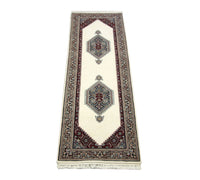 Runner Oriental Carpet - 247 x 76 cm - beige