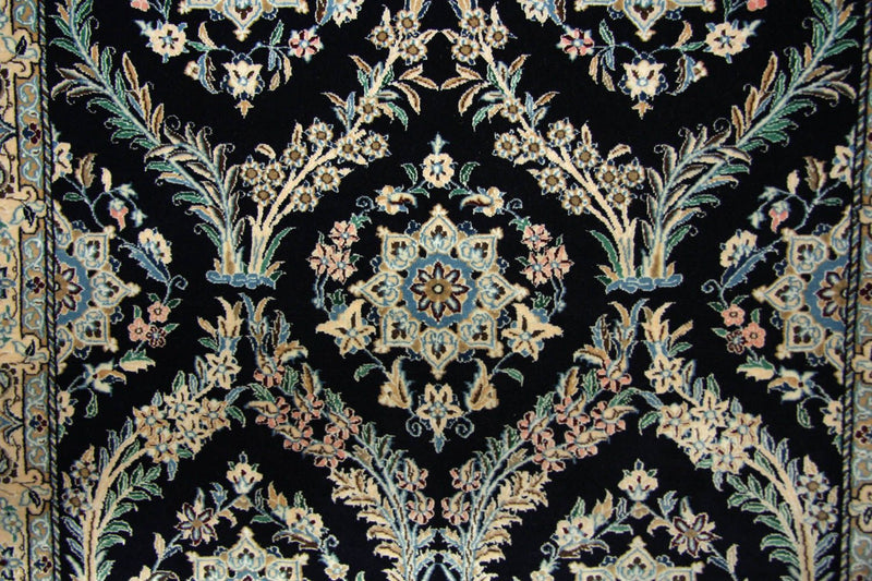 Persisk matta - Nain - 145 x 96 cm - mörkblå