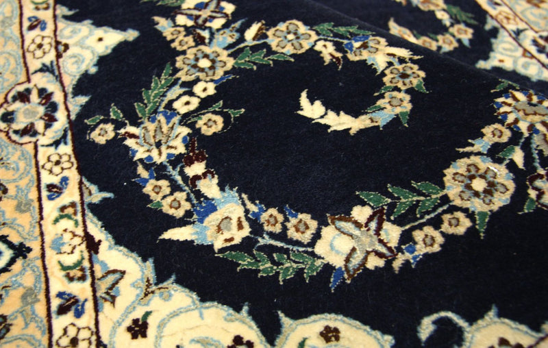 Persisk matta - Nain - Premium - 114 x 83 cm - mörkblå