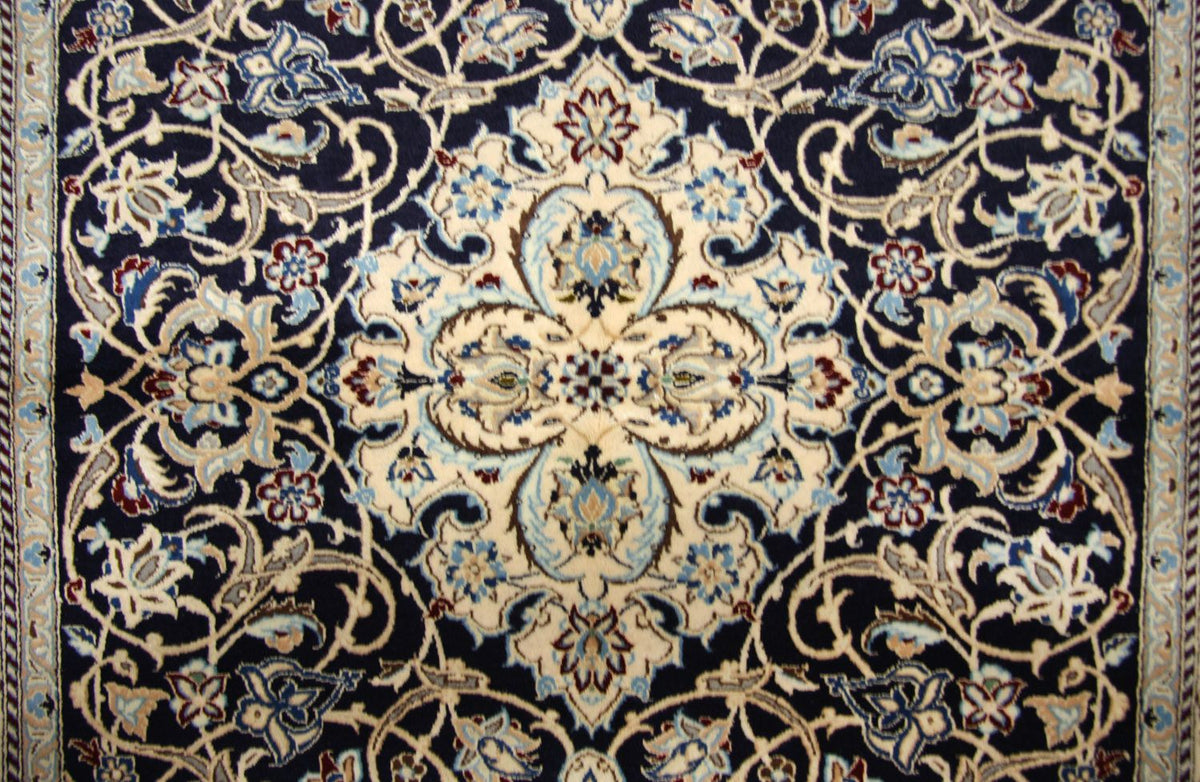 Persisk matta - Nain - Premium - 152 x 106 cm - mörkblå