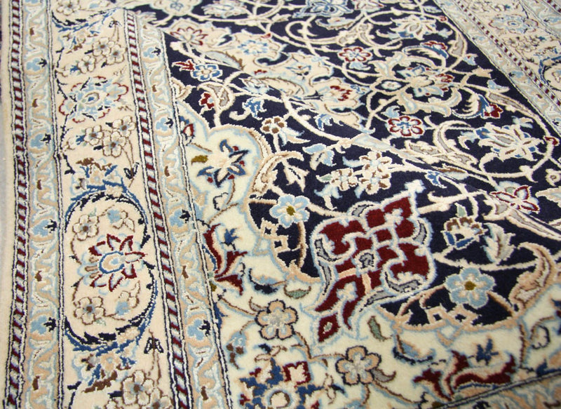 Persisk matta - Nain - Premium - 152 x 106 cm - mörkblå