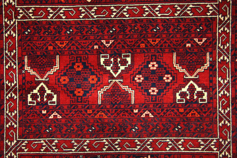 Afghansk matta - 250 x 166 cm - röd