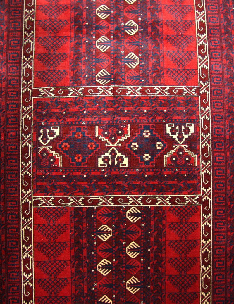 Afghansk matta - 244 x 157 cm - röd