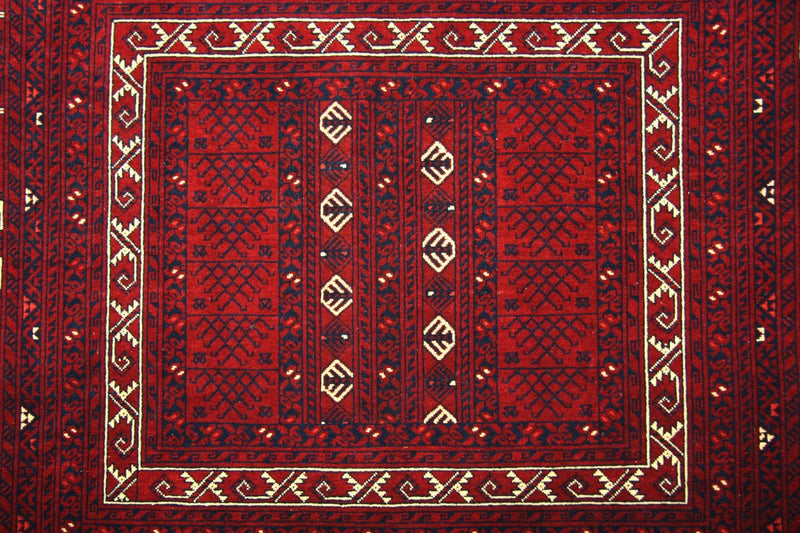 Afghansk matta - 250 x 157 cm - röd