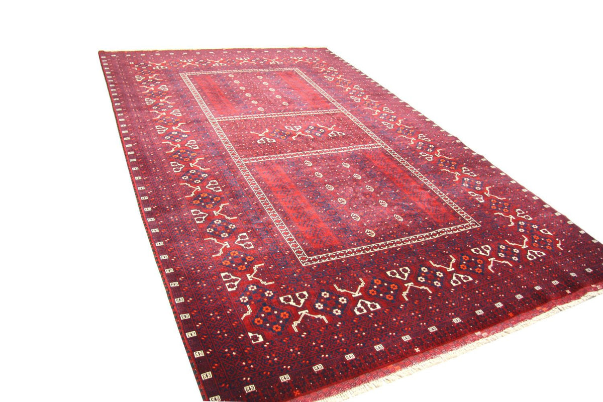 Afghansk matta - 250 x 157 cm - röd