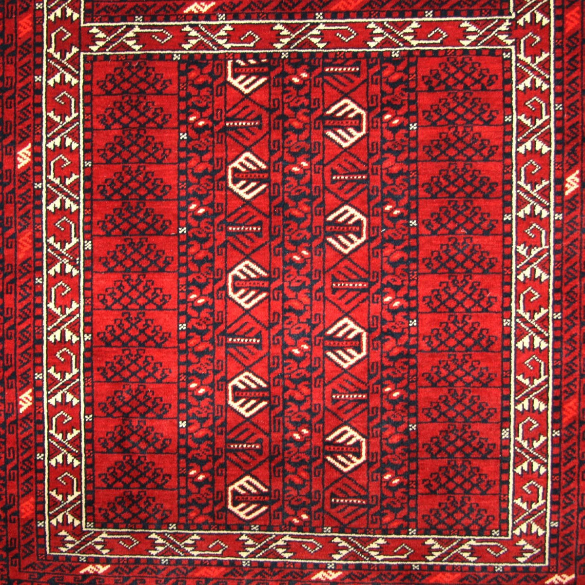 Afghansk matta - 252 x 166 cm - röd