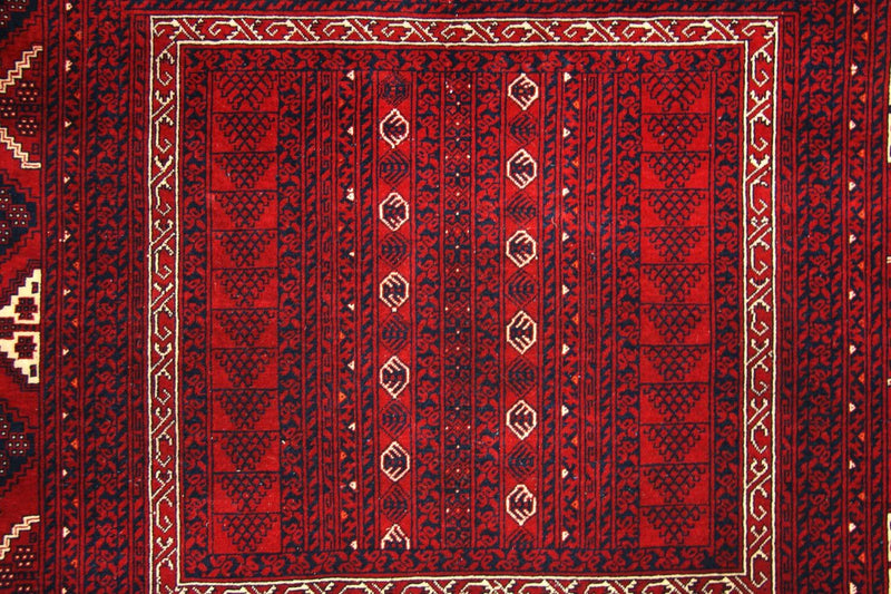 Afghansk matta - 246 x 163 cm - röd