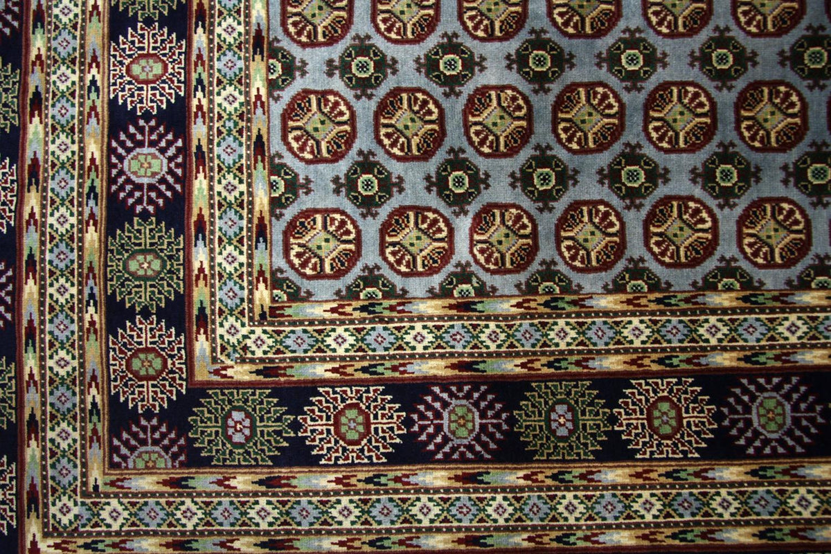 Afghansk matta - 298 x 199 cm - blå