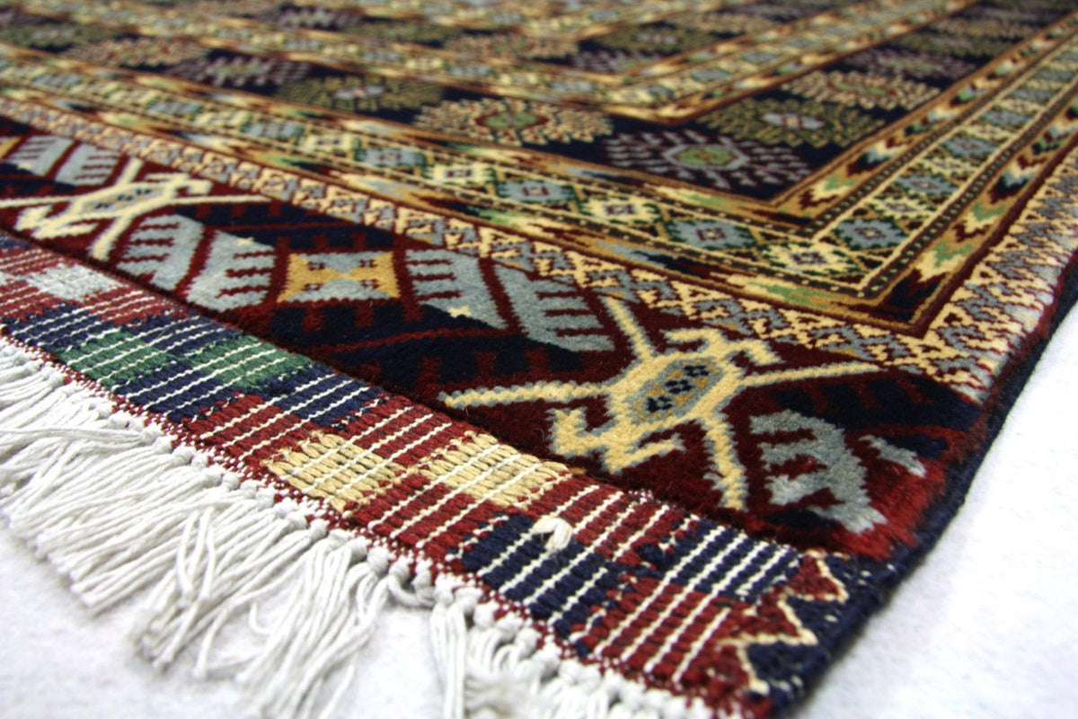 Afghansk matta - 298 x 199 cm - blå