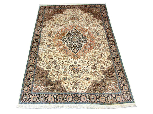 Sidenmatta - Kashmir Silk - 272 x 177 cm - beige