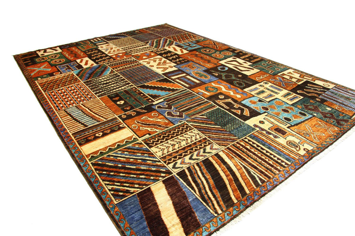 Afghansk matta - 305 x 220 cm - flerfärgad