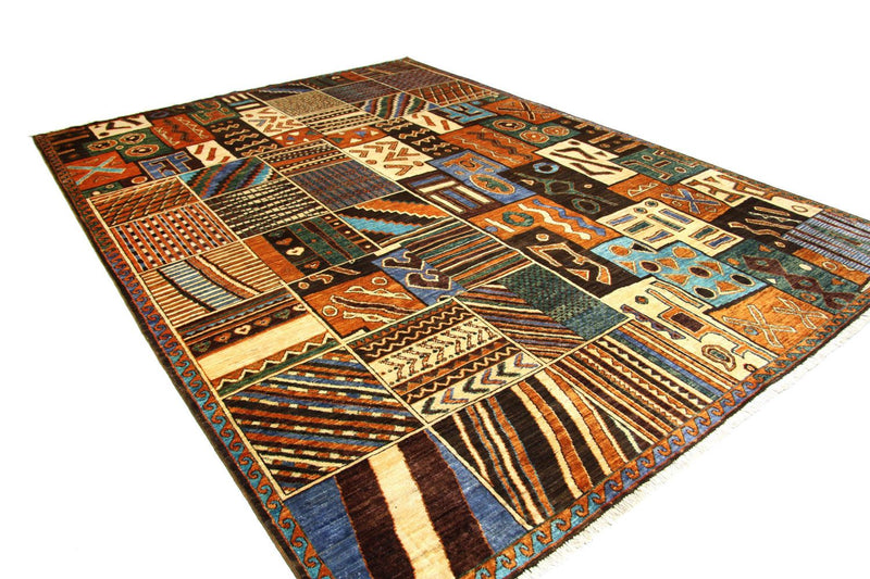 Afghansk matta - 305 x 220 cm - flerfärgad